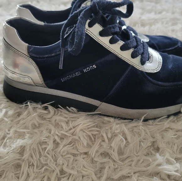 Michael Kors Allie Velvet Sneaker - Picture 4 of 9